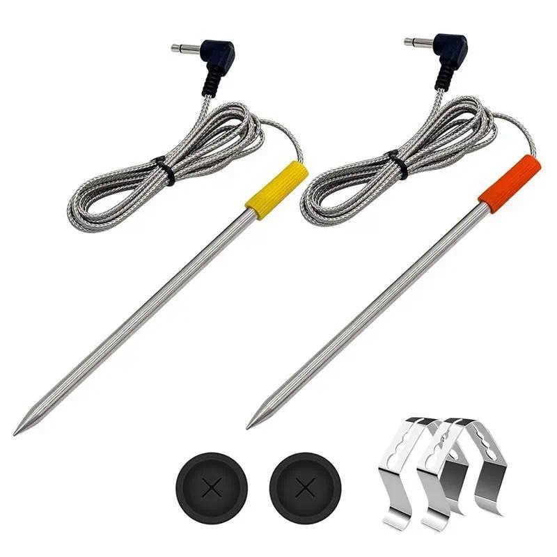 ABKL2Pack Meat Probe For Oklahoma Joes,Z Grills,Cuisinart Wood Pellet Grill,With Probe Grommet And T