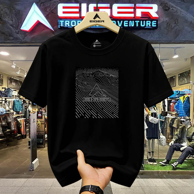 Kaos Eiger 100% Original Pria Adventure Casual Trendy Lengan Pendek T-shirt
