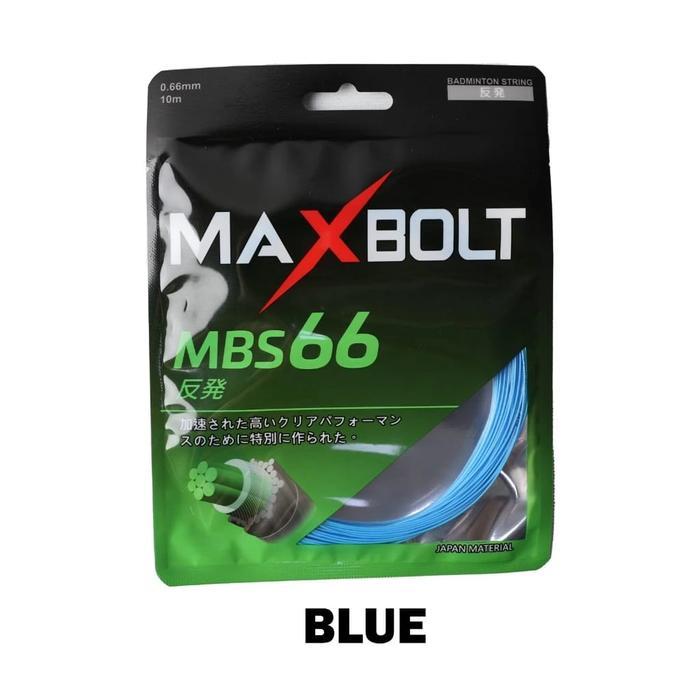 SENAR BADMINTON MAXBOLT MBS 66 NEW ORIGINAL - MBS 66, WARNA RANDOM