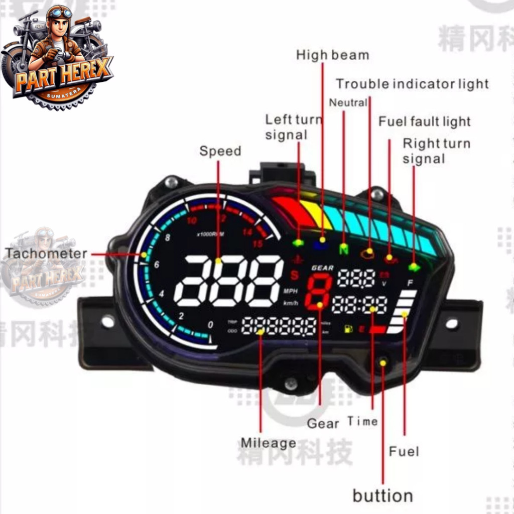 Speedometer Spidometer Spedo Spido Digital Yamaha Jupiter MX King Y15ZR Exciter 150