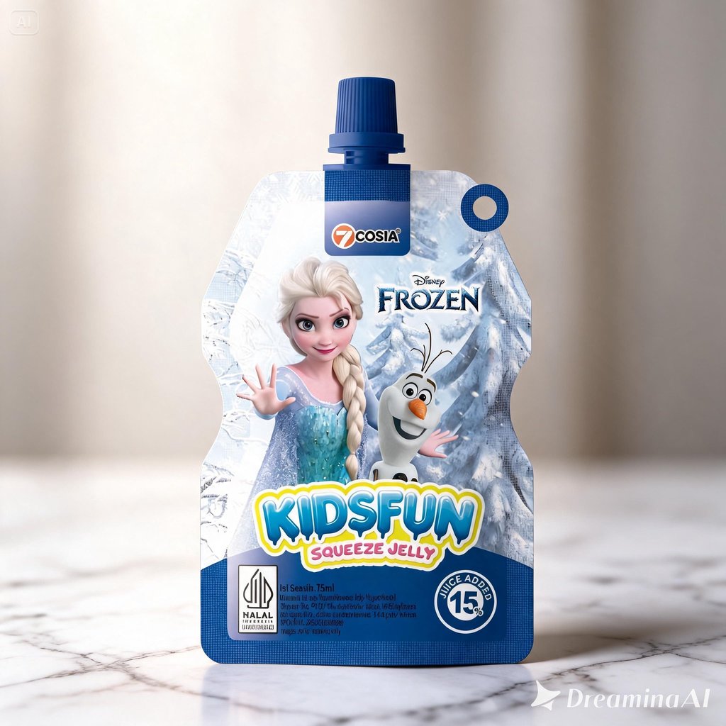 7COSIA Disney Frozen 10pcs Squeeze Jelly Rasa Yogurt