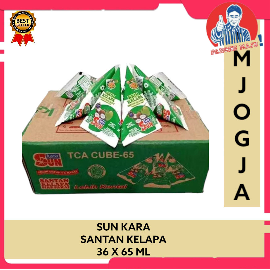 Sun Kara Santan Kelapa Cair 65 Ml 1 dus