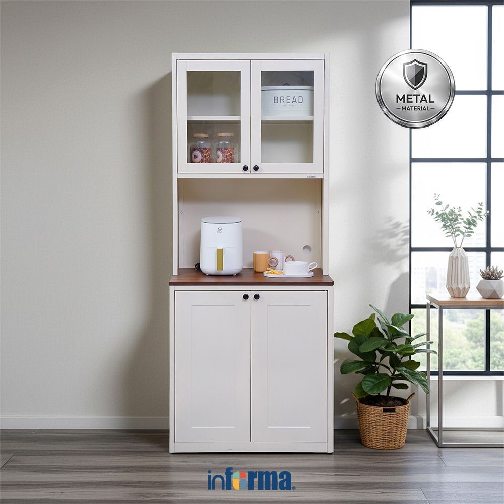 Informa Lemari Kabinet Metal - Putih Lemari Kabinet Serbaguna Cabinet Penyimpanan Indoor Furniture R