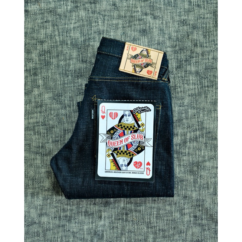 Celana Adelaide Denim | 23oz Queen Of Slub Greenish Orange Copper Selvedge