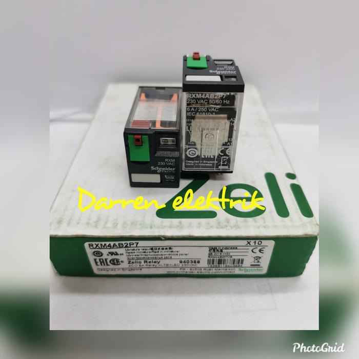 relay schneider RXM4AB2P7, 230vac