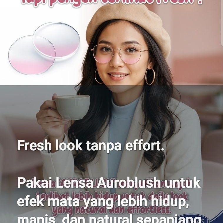 LENSA PROGRESIF AUROBLUSH DOMAS FLEXI CORD WARNA WARNI GRADIEN