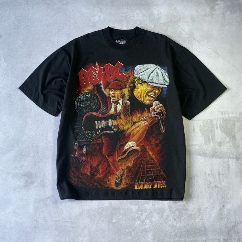 T-shirt Acdc Oversize Size XL ( 73x62 ) Original