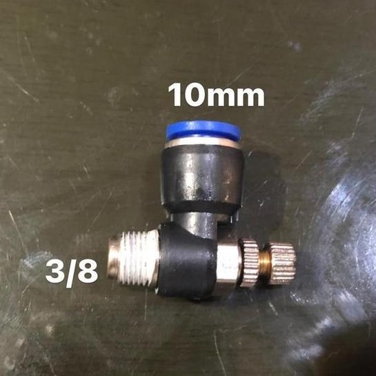 Fitting Pneumatic / Speed Control 10 - 3/8 / Nepel Pneumatic Diskon