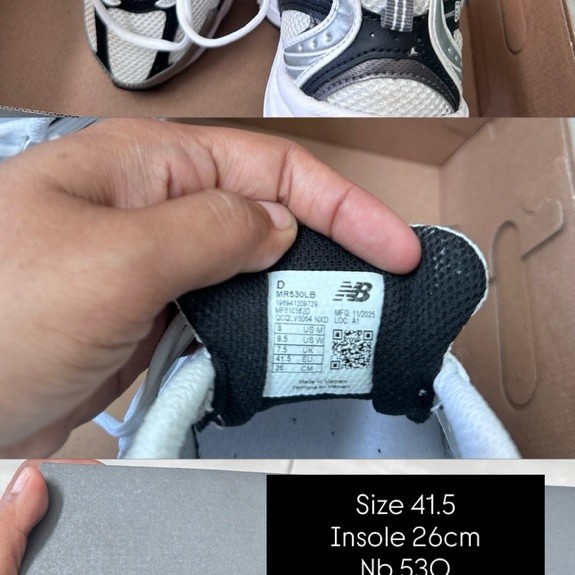 NB 530 ORIGINAL RUNNING SHOES SPORTS SHOES BNIB SIZE 41.5