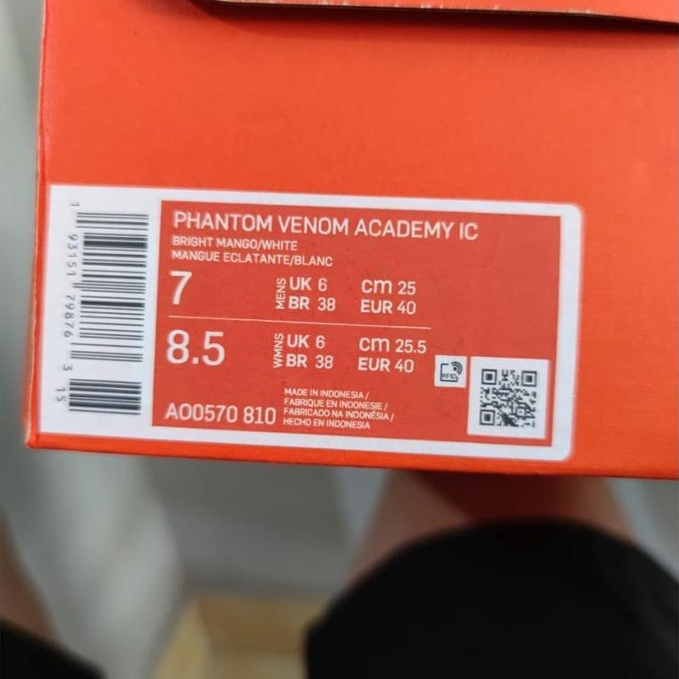 BIG PROMO Sepatu Futsal Nike Phantom Venom Academy IC Bright Mango AO0570-810 Original BNIB