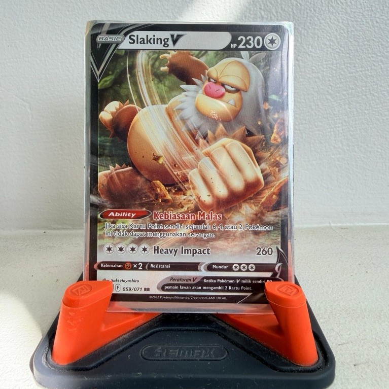 Pokemon Card Slaking V ( RR ) Indonesian edition