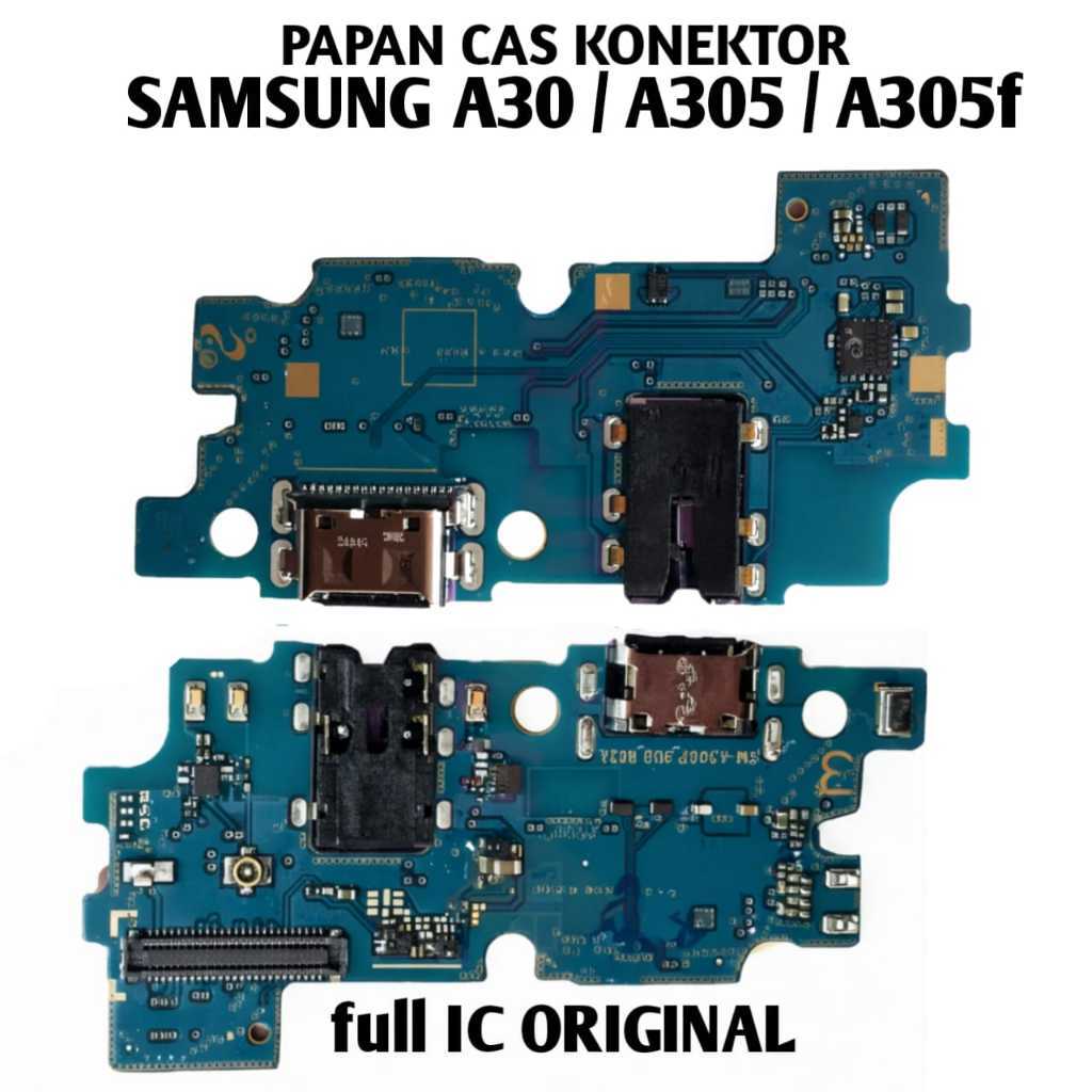 papan cas konektor samsung A30 / A305 / A305f original konektor pcb full ic charger board pengganti 