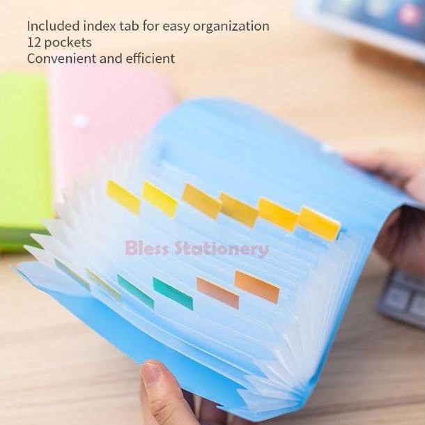 Deli Dompet plastik A6 map uang map nota map giro Expanding File