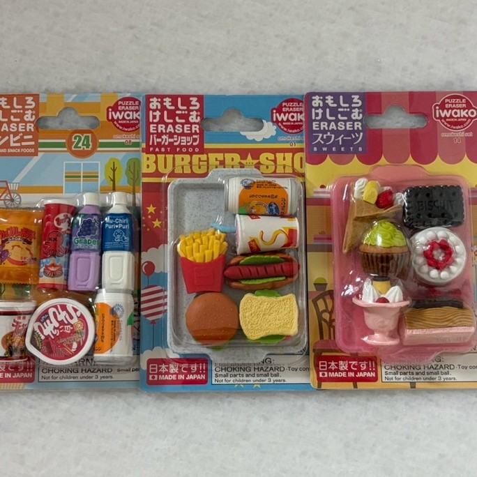 Iwako Food Puzzle Eraser - Penghapus Ori Jepang (prelove)