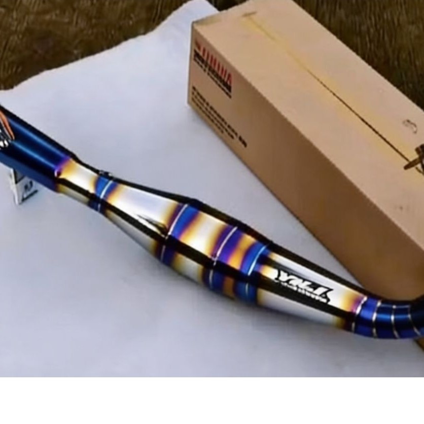 knalpot ykj racing blue titanium