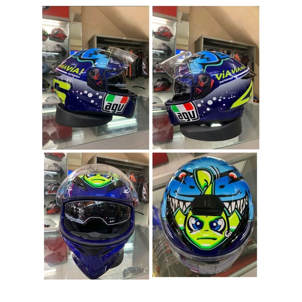 helm AGV K3 Rossi Misano 2015