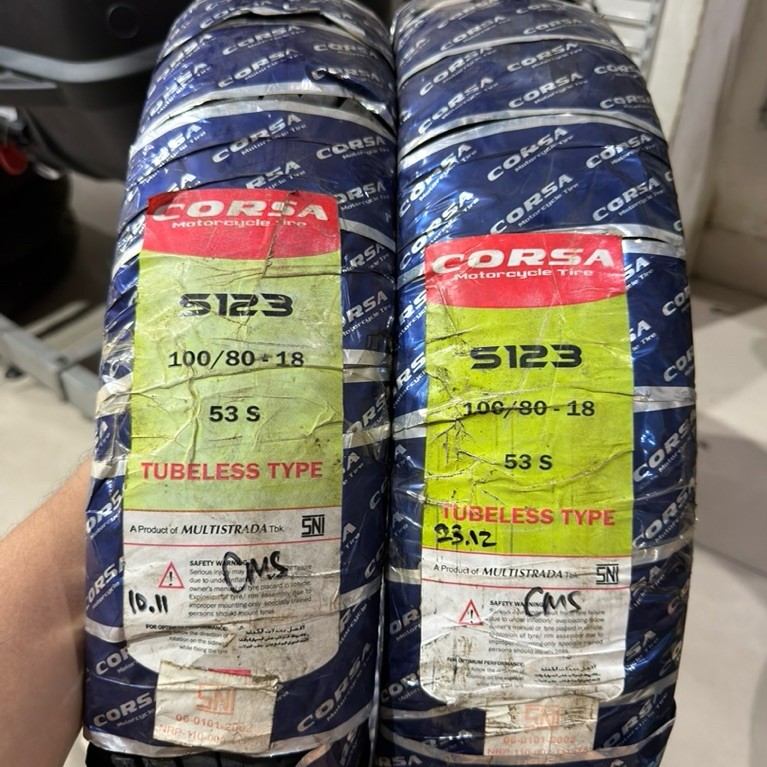 [OBRAL] BAN LUAR CORSA TUBELESS/TUBETYPE RING 14 17 18 BAN CORSA BARU STOK LAMA
