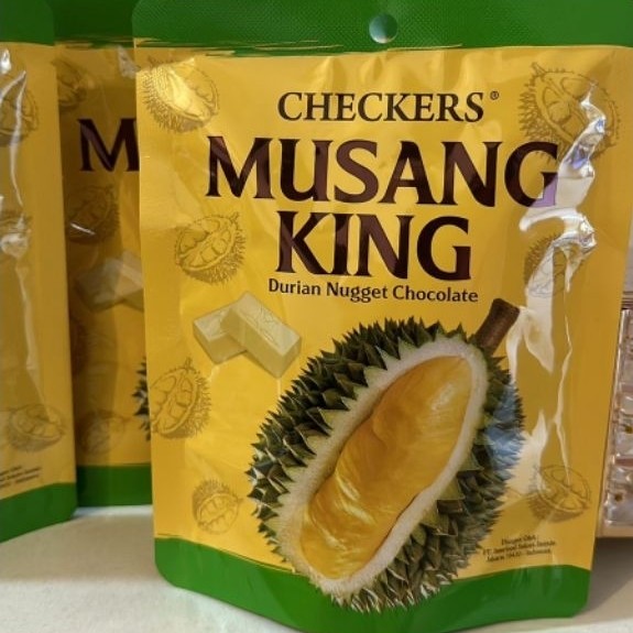 Musang King Checkers Durian Nugget Chocolate 50g Malaysia
