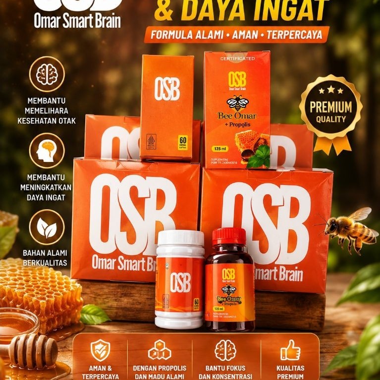 OSB. Vitamin kesehatan Otak & Daya Ingat, Untuk Anak & Dewasa.