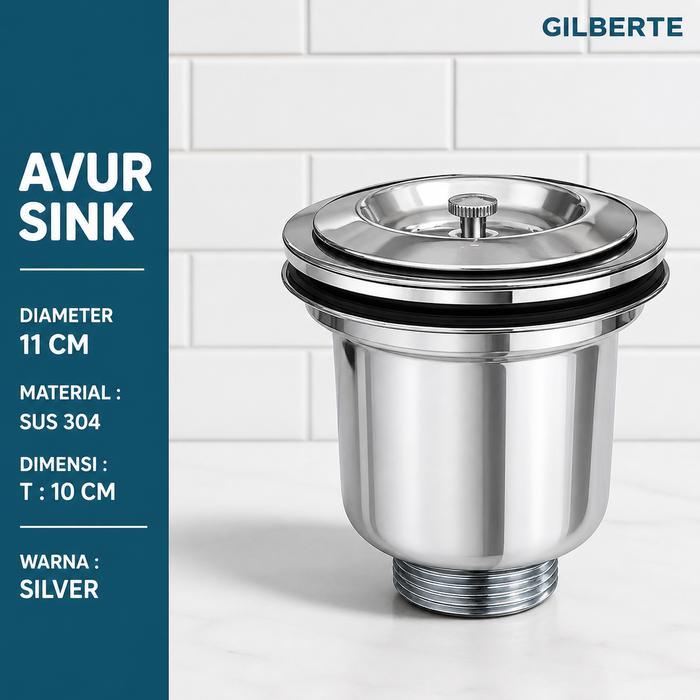 Avur Bak Cuci Saringan Kitchen Sink SUS 304 Afur Jumbo BCP