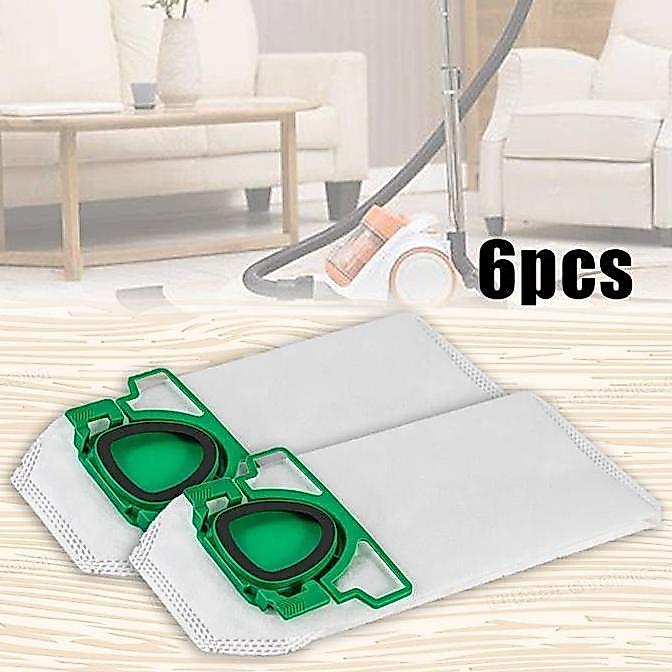 SHAKESPARE 6pcs Kantong Debu Vorwerk Universal Kantong Debu Vorwerk Cleaner Vk200 Fp200 Kain Non Wov