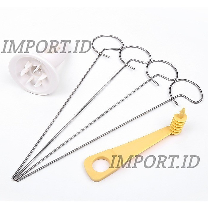 Pisau Putar Ulir Keripik Kentang Singkong Ubi / Spiral Potato Slicer / Alat Pemotong Pengiris Kentan