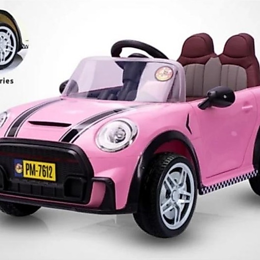 Mobil Mobilan Mainan Anak Mini Cooper Mobil Aki Anak Cewek Cowok Dengan Remot Kontrol Ban Karet Jok