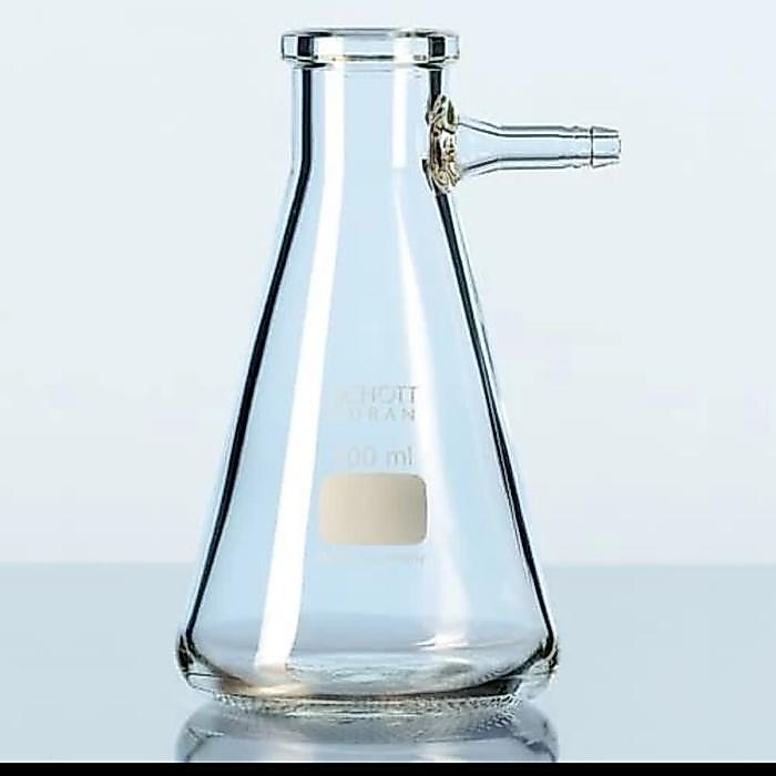 TEREMURAHTERLARIS READY SILAHKAN DIORDER FILTERING FLASK 1000 ML DURAN ERLENMEYER 1000 ML FILTER
