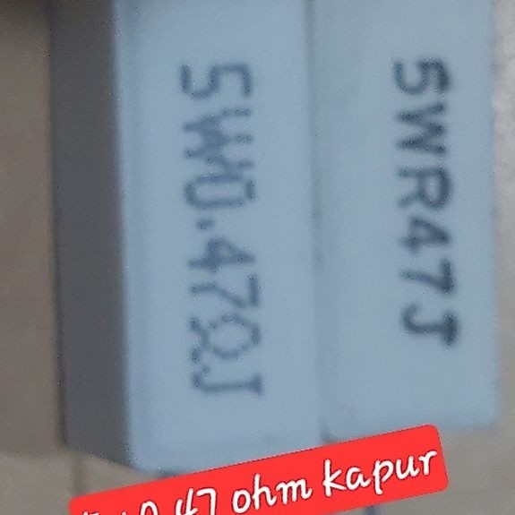resistor 5w 0.47ohm kapur 0.47 ohm