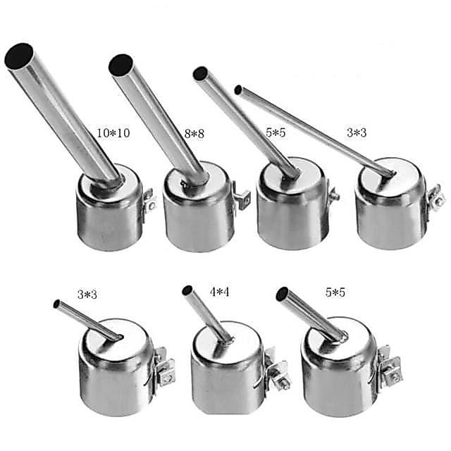 Mata Blower Bengkok Universal 3MM-12MM Nozzle Nozle Nozel Bend Solder Uap Quick Sugon Aifen Yihua