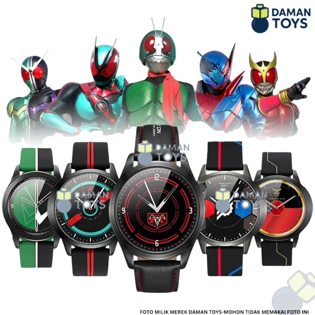 Jam Tangan Kamen Rider Weart Art Wearable Watch Blind Box - Kuuga W Build Kabuto Den-O Koleksi