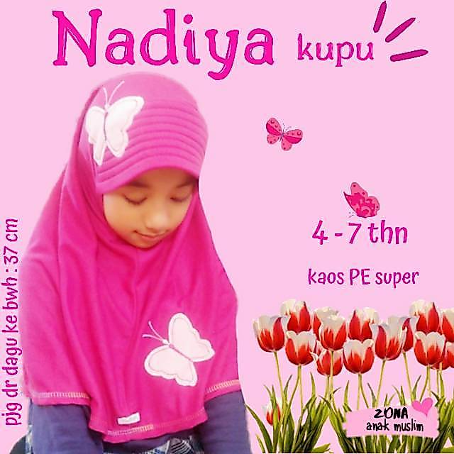 Jilbab vania seri NADIYA/ vania hijab / kerudung anak lucu
