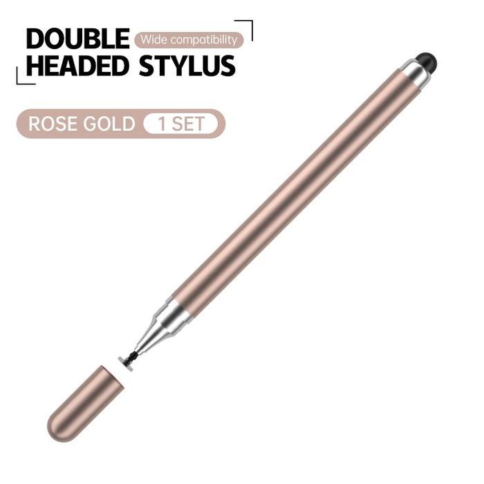 Stylus Pen 2 in 1 touch Screen Universal Android/IOS/Windows/Tablet/Hp - Rose Gold