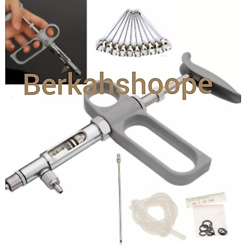 Syringe Pump 2ml Suntikkan Otomatis Mirip Socorex Domba Sapi Plus Jarum 10pcs