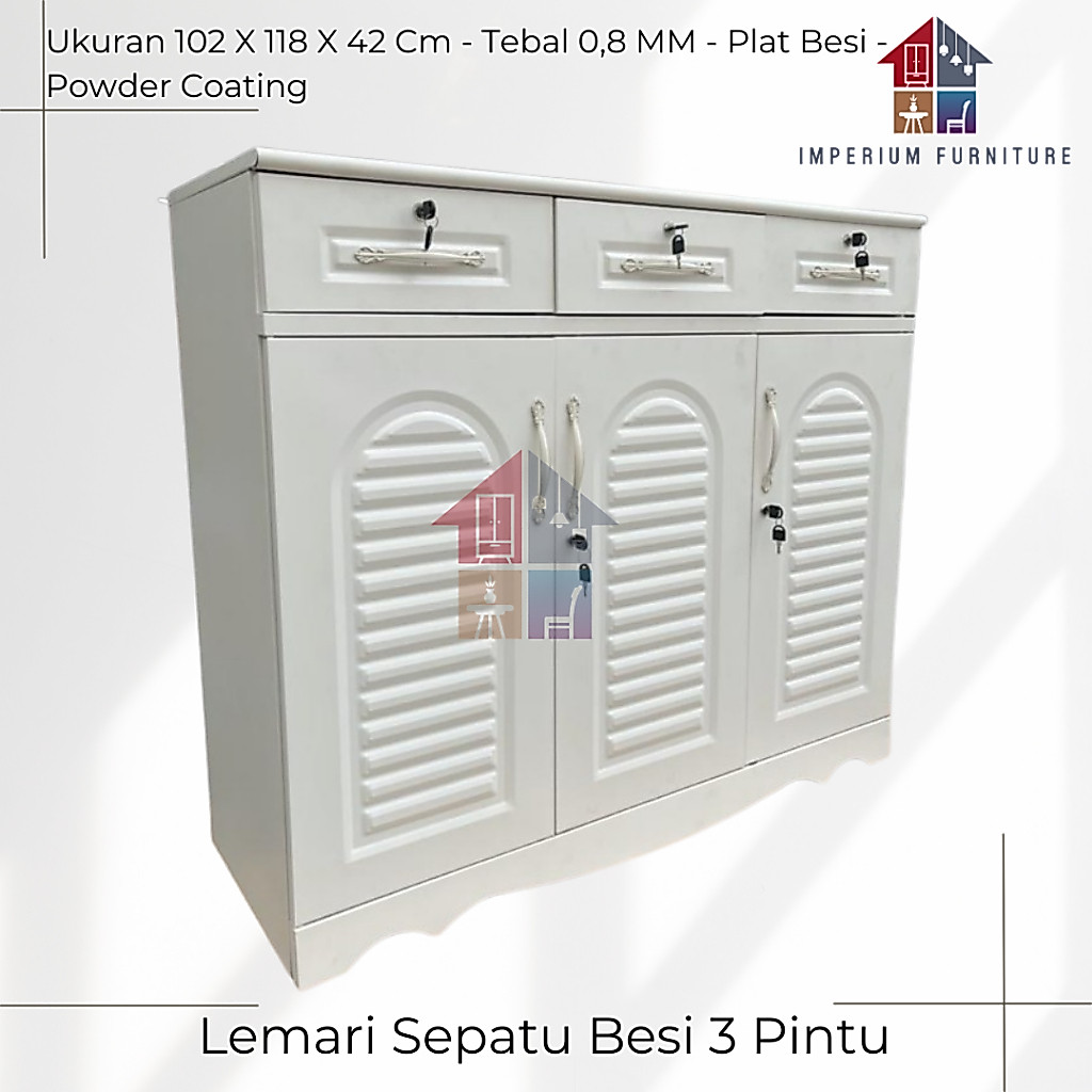 Lemari Sepatu Besi / Lemari Sepatu / Lemari Besi / Lemari Serbaguna Besi / Rak Sepatu / Rak Sepatu B