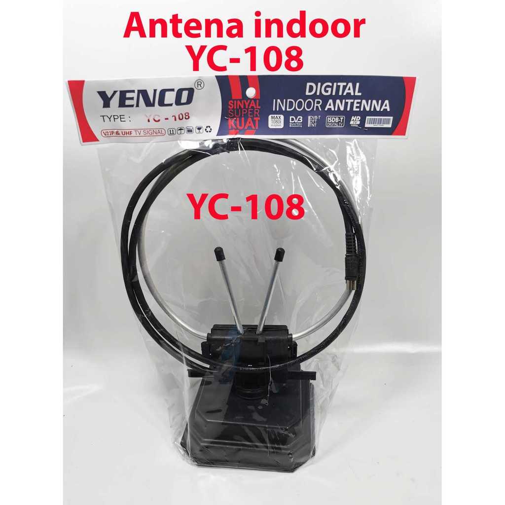 ANTENA indoor TV YENKO YC-108 / ANTENA dalam INDOOR VHF & UHF