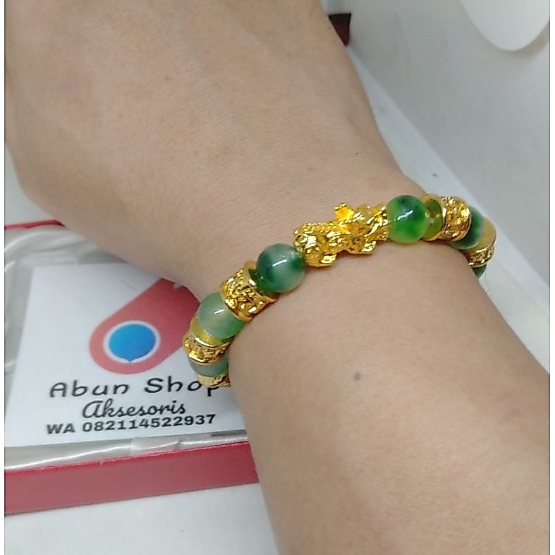 Gelang Batu Giok Pixiu