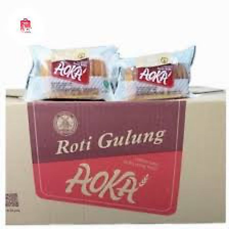 Roti Aoka Gulung Karton