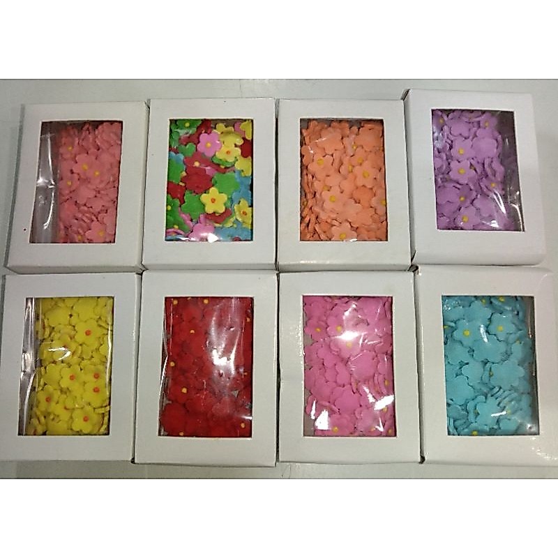 Bunga Kancing / Bunga Hiasan Cake Ulang Taun Gede Dan Kecil/Bunga Gumpaste