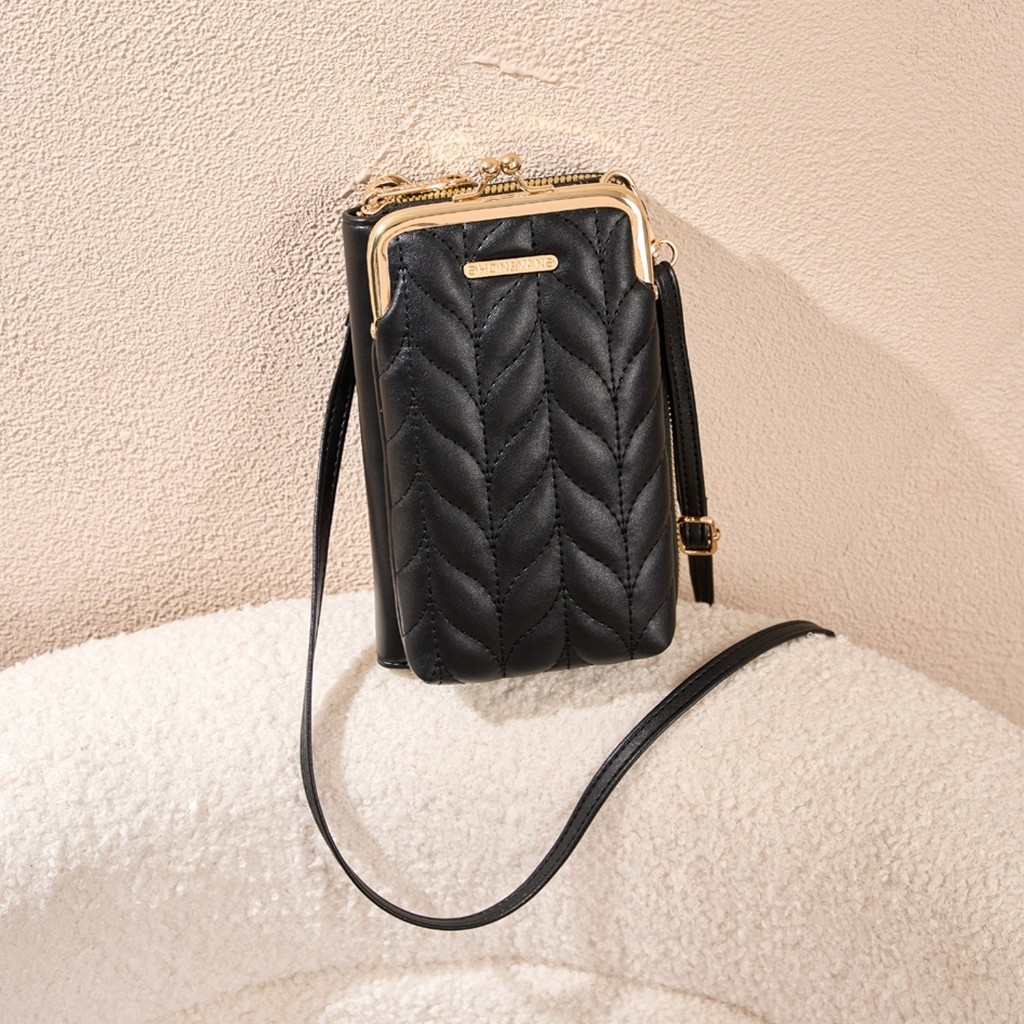 Terbaru HONYAN Tas Selempang Dompet HP Wanita Serbaguna Import Ori - Aijo Sling Bag