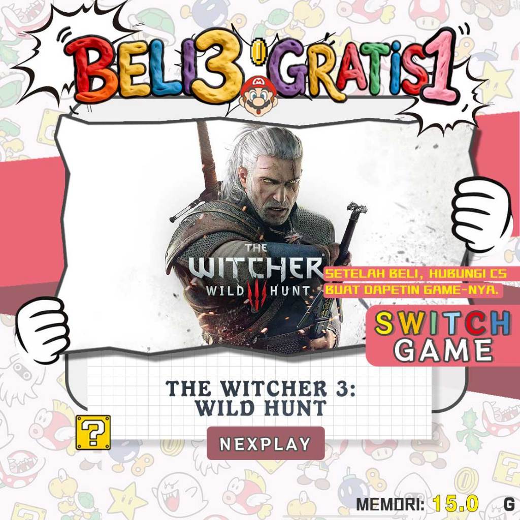 The Witcher 3: Wild Hunt Game Digital Nintendo Switch
