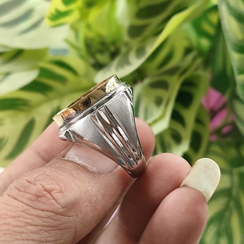 CINCIN RING MONEL DOFF 18x13/EMBAN RING CINCIN MONEL STAINLESS