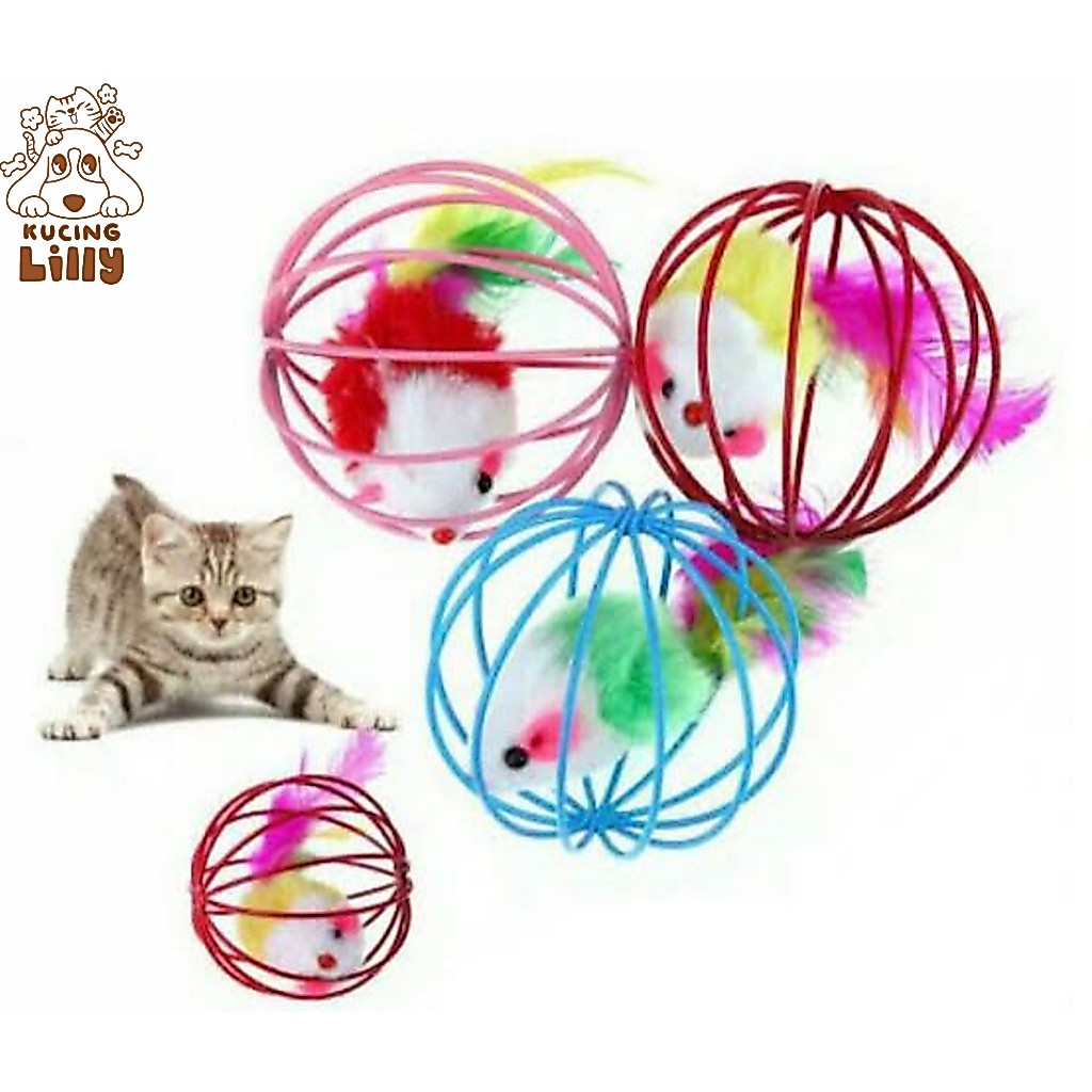 Mainan Bola Kucing - Mainan Kucing Bola Tikus - Bola Kucing - Bola Tikus Goyang