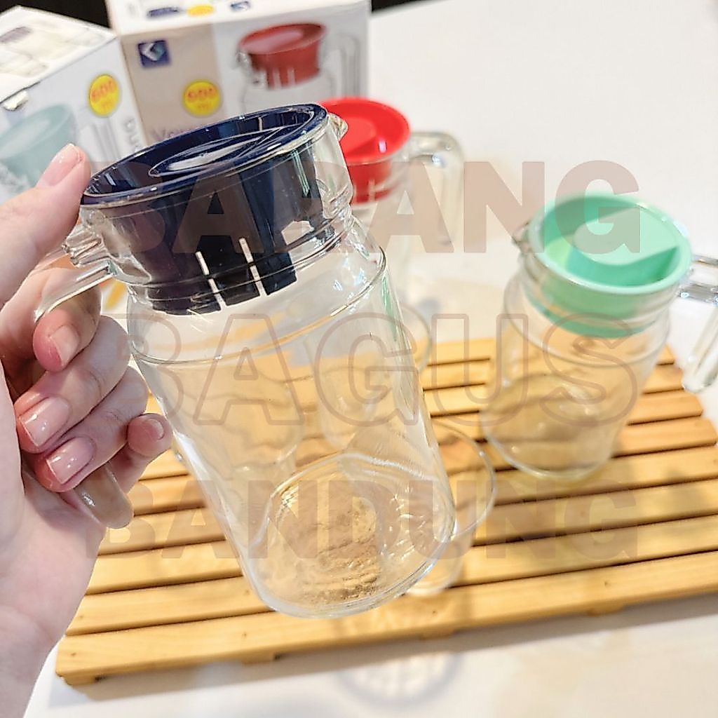 Set Pitcher Termos Jug Minuman Kim Glass Kimglass Verona3 Gelas Kaca/Beling