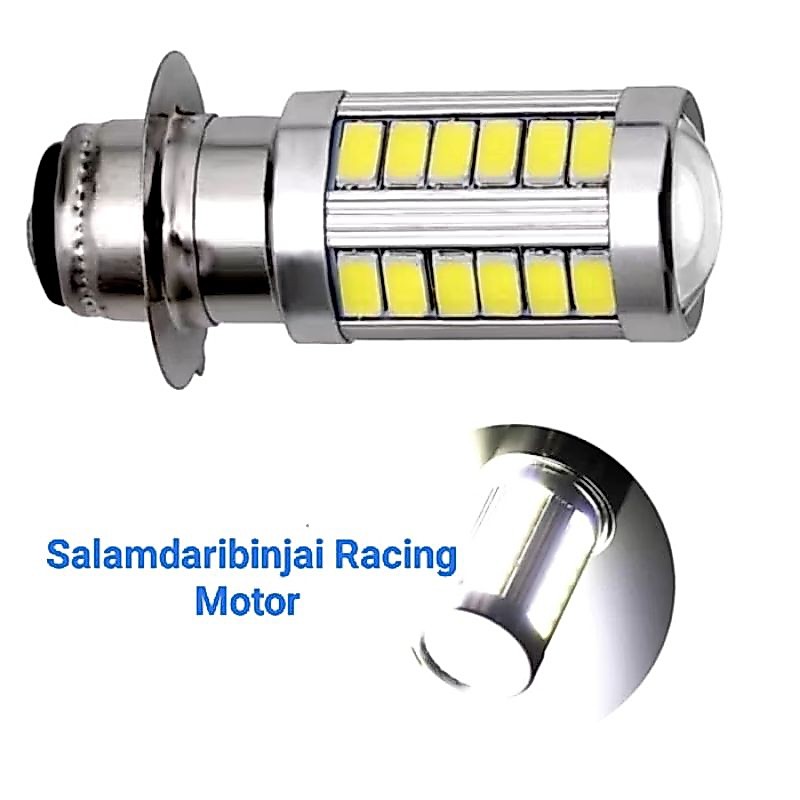 Bohlam Lampu Depan motor Led 33 Mata P15D Tipe H6 AC DC 12 Volt Motor Bebek Matic ( H6 33 MATA )