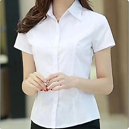 Kemeja Wanita Lengan Pendek Baju Atasan Wanita Kantor Hem Wanita Kekinian