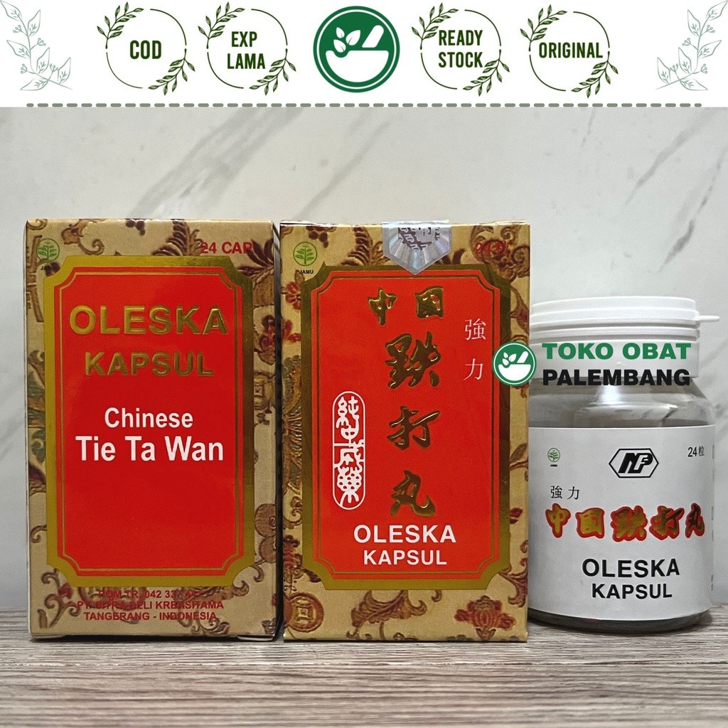 ORIGINAL Oleska Kapsul Chinese Tie Ta Wan Tieh Ta Wan Tietawan Memar Keseleo Cedera Benturan Luka