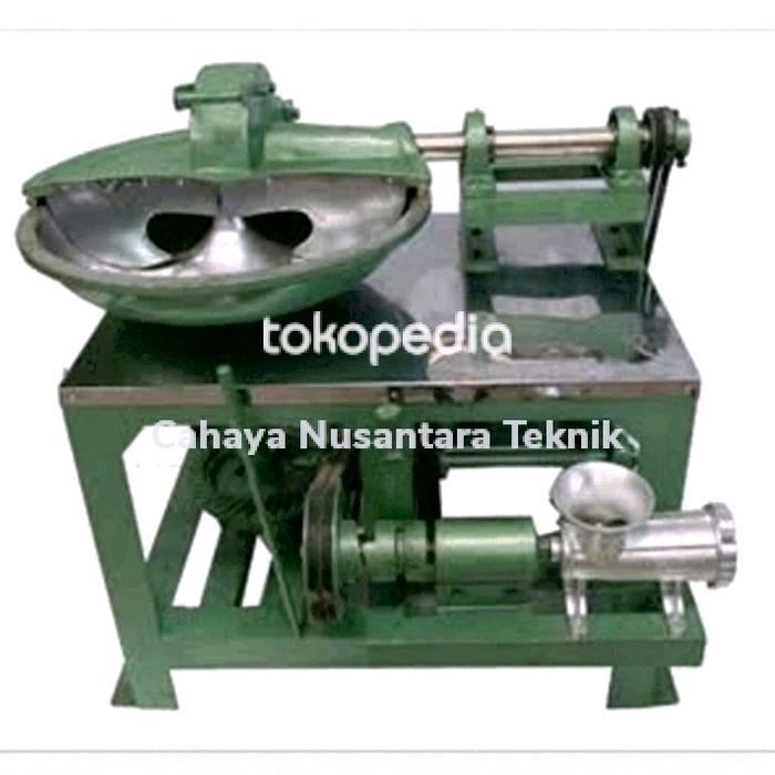 Mesin Gilingan Adonan Bakso Logam Besi Tanpa Mesin / Diesel - 40 Cm