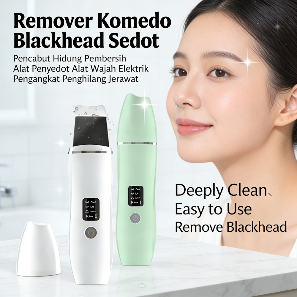 Komedo Remover Pembersih Wajah Alat Penyedot Hidung Alat Pembersih Komedo Elektrik Pengangkat Sedot 