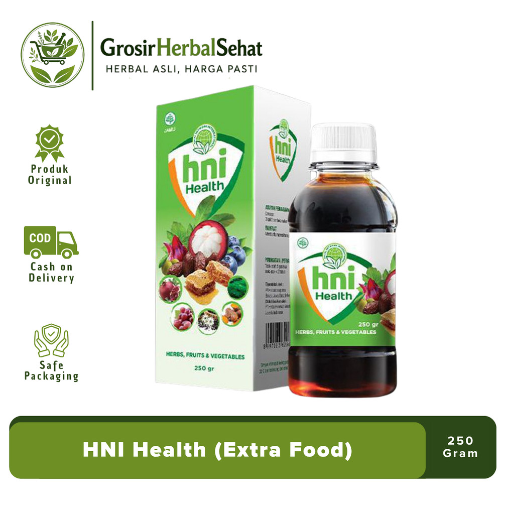 HNI Health Extra Food 250g Asli HPAI - Madu Nutrisi Sinergi 23 Buah Dan Sayur Alami
